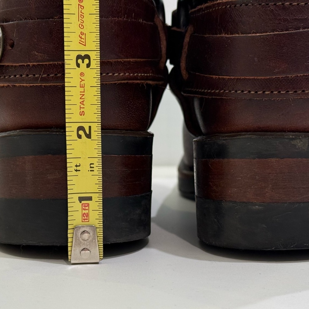 Frye Brown Leather Heeled Boots - Picture 6 of 10